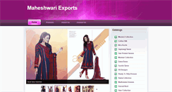 Desktop Screenshot of maheshwariexports.com